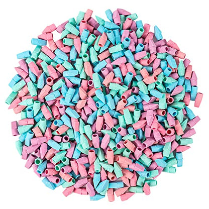 500 Pack Pencil Eraser Caps Pastel Colors Latex Free Pencil Pencil Eraser Toppers Arrowhead Caps Erasers for School Supplies,Light Color - color: Light Colour