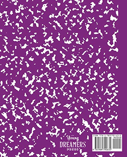Marble Composition Notebook College Ruled: Purple Marble Notebooks, School Supplies, Notebooks for School