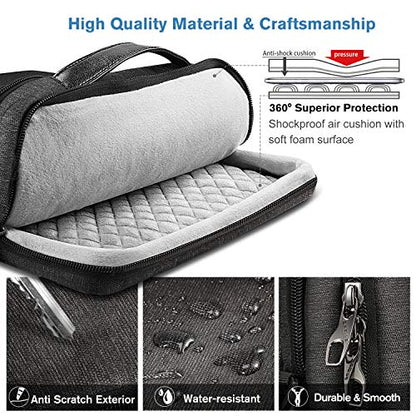FINPAC Laptop Shoulder Bag for MacBook Neo A18 Pro, 13.6-inch MacBook Air 2026-2022 M5/M4/M3/M2/M1, MacBook Carrying Case 13.3" 13.6" 14.2", 13.5" Surface Laptop, HP, Dell, Acer Chromebook, Black - size: 13.3-inch