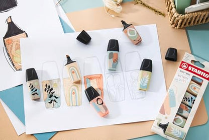 STABILO - Boss Mini Naturevibes Highlighters - Blister Pack of 5 - 5 Colours - style: Blister pack of 5