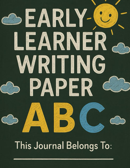 writing paper with lines for ABC kids: 120 Blank: handwriting practice paper with dotted lines