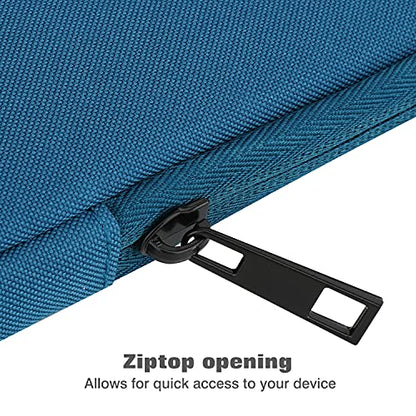 MoKo 7-8 Inch Tablet Sleeve Bag, Polyester Pouch Cover Case Fits iPad mini (A17 Pro) 8.3" 2024, iPad mini 6/5/4/3/2/1, Samsung Galaxy Tab S2 8.0, Tab A 8.0, ZenPad Z8s 7.9,Peacock Blue - color: Peacock Blue, size: 7-8 inch
