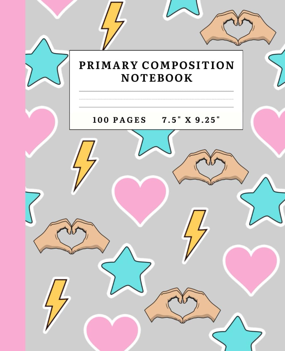 Composition Notebook with Drawing Space: Primary Composition Notebook with Picture Box
