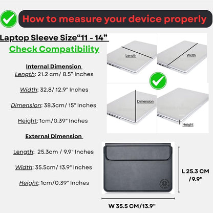 Black Universal Laptop Sleeve 11-13.3 Inch ONLY MacBook Air Pro 13" HP Envy Spectre x360 ASUS VivoBook Chromebook Flip Acer Spin 3 Lenovo IdeaPad Slim Students, Not for 14-16” - color: Black, size: Size Small-Med 11-13.3 inch