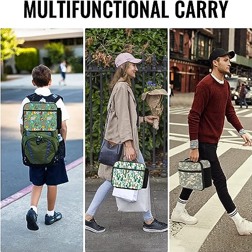 Cactus Lunch Bag Reusable Insulated Lunch Box Keep Food Cooler Thermal Lunch Tote for Women Men - color: Cactus