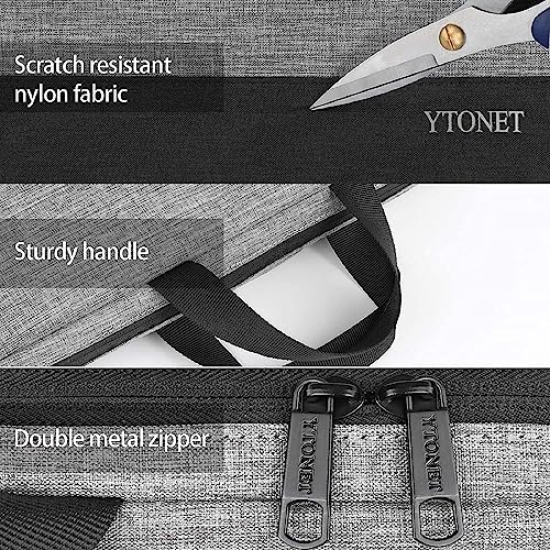 Ytonet Laptop Sleeve Case 16 Inch, Slim Laptop Cover with Handle | Protective Computer Carrying Case Compatible with MacBook Pro HP Dell Lenovo Asus Notebooks,TSA Laptop case, Grey - color: Light Gray, size: 16 inch