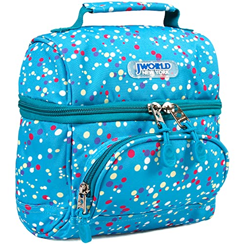 J World Corey Kids Lunch Bag. Insulated Lunch-Box for Boys Girls, Color Dots - color: Color Dots