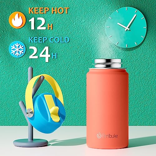 Fimibuke Kids Insulated Water Bottle, 14oz BPA FREE Double Wall Vacuum Tumbler 18/8 Stainless Steel Leak Proof Kids Cups with Straw Metal Water Bottle for School Boys Girls (2 Pack, Ocean Life) - color: B8. Ocean Life