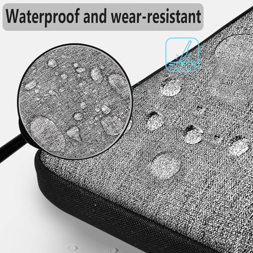 Hseok Laptop Shoulder Bag 13 13.3 14 Inch Case Compatible with MacBook Pro/Neo 14" M5/M4/M3/M2/M1,Mac Air/pro/Neo 13" and Most 13 13.3 14 Notebooks,Spill-Resistant Briefcase,Dark Gray & Black - color: Dark Gray & Black, size: 13-13.5 inch
