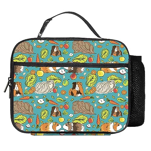 Guinea Pig Lunch Bag Reusable Insulated Lunch Box Keep Food Cooler Thermal Lunch Tote for Women Men - color: Guinea pig