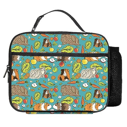 Guinea Pig Lunch Bag Reusable Insulated Lunch Box Keep Food Cooler Thermal Lunch Tote for Women Men - color: Guinea pig