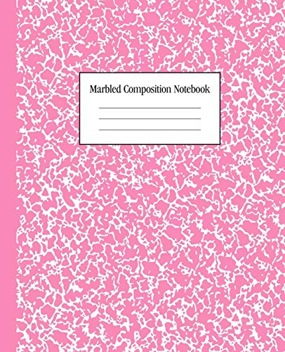 Marbled Composition Notebook: Light Pink - College Ruled Notebook | 100 Pages | 7.5 x 9.25 | Journal for Children, Kids, Girls, Teens And Women (School Essentials)