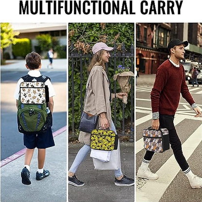 Duck Lunch Bag Reusable Insulated Lunch Box Keep Food Cooler Thermal Lunch Tote for Women Men - color: Duck