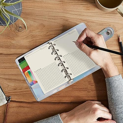 A7 Planner Refill, A7 Agenda Refill Diary Note Daily Plan Paper for Filofax,6 Hole/100gsm Paper Removable Planner Inserts 6 Rings, 4.84 x 3.23'', Harphia - color: Diary Note, size: A7