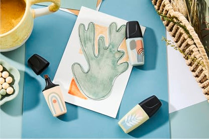 STABILO BOSS MINI Naturevibes Marker - Cardboard Box with 5 Colours - style: Pack of 5