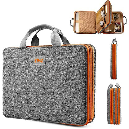 ZINZ Slim Expandable Laptop Case 15.6 Inch Sleeve Upgraded Protective Durable Recycled Carrying Case Compatible with MacBook 15" & 16" and Most 15" 15.6" 16" Notebook,D01G02 - color: D01g02, size: 15.6"