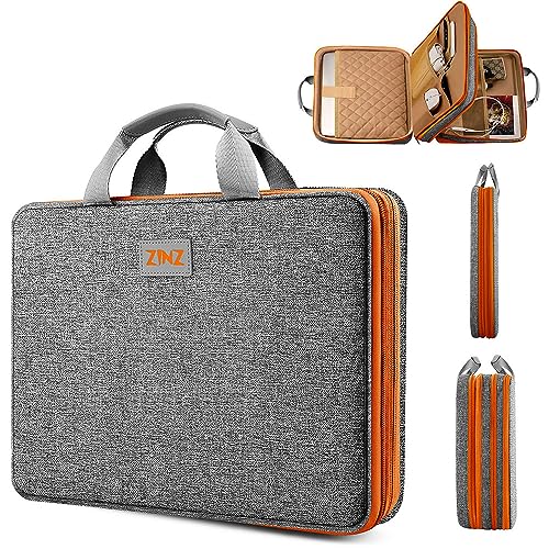 ZINZ Slim Expandable Laptop Case 15.6 Inch Sleeve Upgraded Protective Durable Recycled Carrying Case Compatible with MacBook 15" & 16" and Most 15" 15.6" 16" Notebook,D01G02 - color: D01g02, size: 15.6"