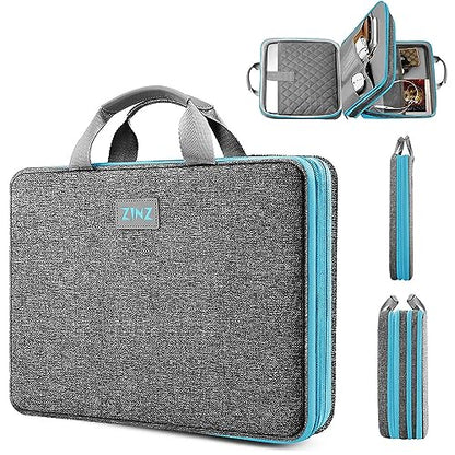ZINZ Slim Expandable Laptop Case 15.6 Inch Sleeve Upgraded Protective Durable Recycled Carrying Case Compatible with MacBook 15" & 16" and Most 15" 15.6" 16" Notebook,L01G02 - color: L01g02, size: 15.6"
