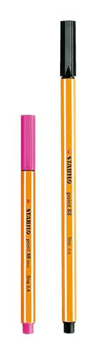 STABILO point 88 Mini Animal Vibes - Fineliner - Pack of 8 - Assorted Colours - style: point 88 Mini