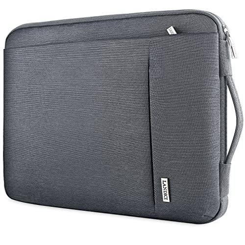 LANDICI 360° Protective Laptop Sleeve 11.6 Inch for Surface Pro 7 8 9/Laptop Go 2 3, MacBook Air 11, Small Computer Bag Carrying Case for 11-12 Inch Chromebook, Slim, Shockproof, Waterproof, Grey - color: Grey, size: 11-12.6 Inch