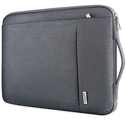 LANDICI 360° Protective Laptop Sleeve 13-14 Inch, Computer Bag Carrying Case for MacBook Air 13 M1/M2, MacBook Pro 13/14, Chromebook 14, Slim, Shockproof, Waterproof, Grey - color: Grey, size: 13-14 Inch