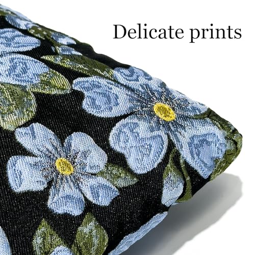 Puffy Laptop Sleeve 15-16 Inch, Soft Laptop Case, Blue Flower | Compatible with 15-16 Inch Macbook Pro/Air, Asus/Dell Xps/Lenovo Laptops, Protective Carrying Bag for Women and Men - color: Blue Flower, size: 15/16