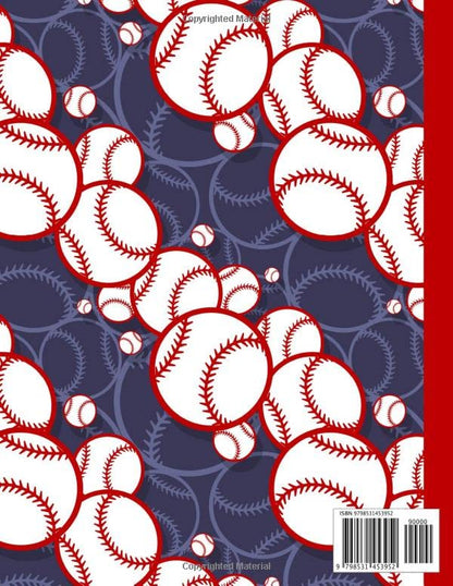 Baseball Primary Composition Notebook: Handwriting Practice Paper With Dotted Mid Line And Drawing Space For Grades K-2 | 120 Pages | 8.5 x 11 In