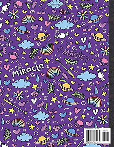Primary Composition Notebook: Primary Composition Notebook k-2 with Picture Space, Primary Composition Drawing | Half Ruled | Picture Box | Story Journal | Unicorn | 120 Pages