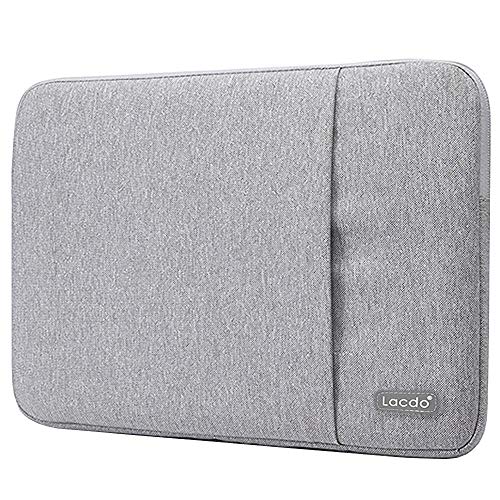 Lacdo 14 Inch Laptop Sleeve Case for HP Stream 14 / Flex 14, IdeaPad 14 S330 / Acer Spin 3 7, Chromebook 14 / Dell Inspiron 14 / ASUS Chromebook, VivoBook/Computer Bag Water Repellent, Grey - color: Grey