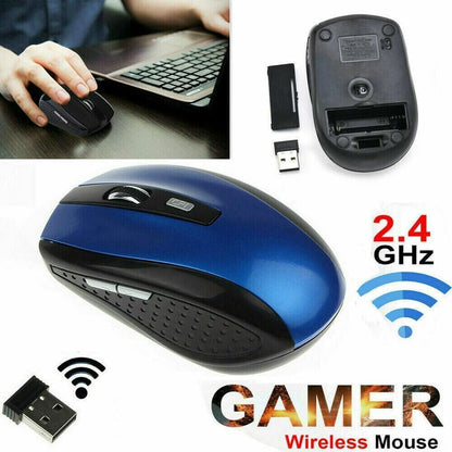 Wireless Mouse - Wireless Mouse for Laptop, 2.4GHz Wireless Mouse with USB Receiver, Ergonomic Mouse with 1600 DPI Optical Resolution, Compatible with Computer & Chromebook - color: Orange