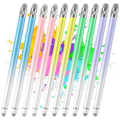 Bopomofo 10PCS Stylus Pen for Touchscreen,High Sensitivity & Precision | Metal Barrel,Fiber Tip,No Charging,Compatible with iPhone iPad Android Microsoft Surface Nintendo Switch Touch Screen - color: W-Purple/Pink/Blue/Green/Yellow