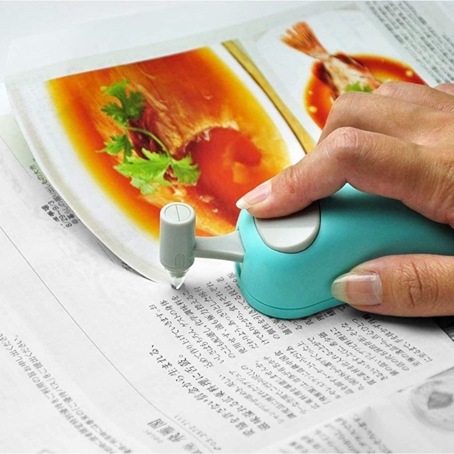 HARAC Handheld Paper Cutter, Japanese Kids Safe Hand Paper Trimmer Tool for Craft, Scrapbook, Office, Classroom, Made in JAPAN, White - color: White