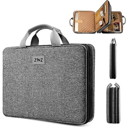 ZINZ Slim Expandable Laptop Case 15.6 Inch Sleeve Upgraded Protective Durable Recycled Carrying Case Compatible with MacBook 15" & 16" and Most 15" 15.6" 16" Notebook,D01G03 - color: D01g03, size: 15.6"