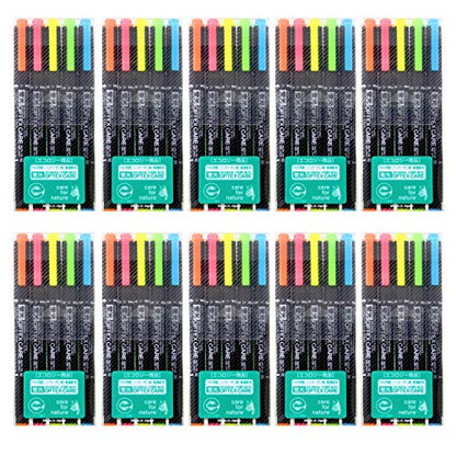 Zebra B-WKCR1-5C Highlighter, Optex Care, 5 Colors, 10 Pieces - color: Set of 5 colors, 10 pieces