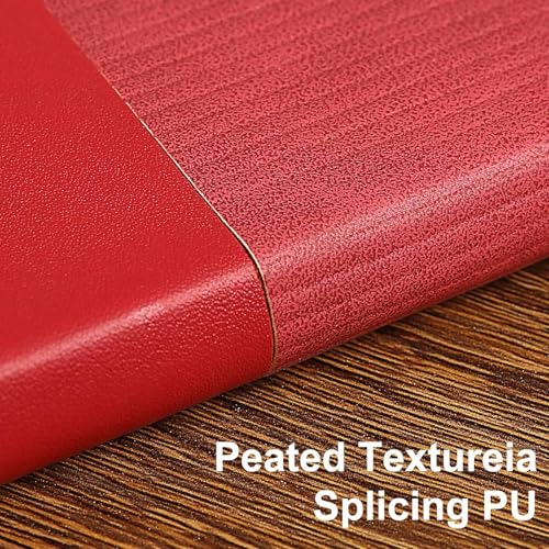 Lined Journal Notebook for Work College Ruled Note Book 7.2"x9.6" B5 PU Leather Daily Journaling 160 Pages for Women Men Writing Home School Supplies Business (Red) - color: 08-Red-1pack, style: B5 Lined 160pages