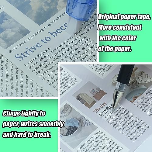 White Correction Tape, 12 Pack, 13.13 Feet Correction Tape for School And Office, Easy To Use Applicator for Instant Corrections