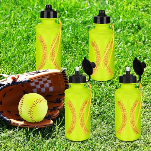 Zubebe 36 Pcs Sports Water Bottles Bulk Squeeze Reusable Plastic Water Bottles Back to School Supplies Summer Gifts for Students School Travel Hiking Cycling Event Team Gift - color: Fluorescent Green