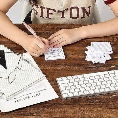 Mr. Pen- Graph Sticky Notes, 3x3 Inch, 6 Pads, 50 Sheets/Pad, 300 Sheets | 6 Grid Designs, White, Square Graph Paper Notes, Grid Sticky Note Pads for Math, Study, Journals, Planners - color: White