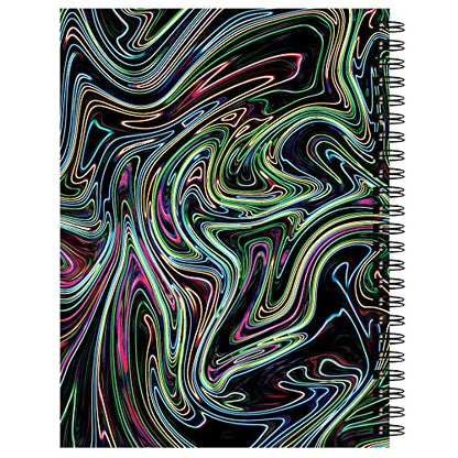 UCreate Fashion Poly Sketch Book Abstract Design, 9" x 12", Neon 75 Sheets - style: Neon Abstract; 9" x 12"