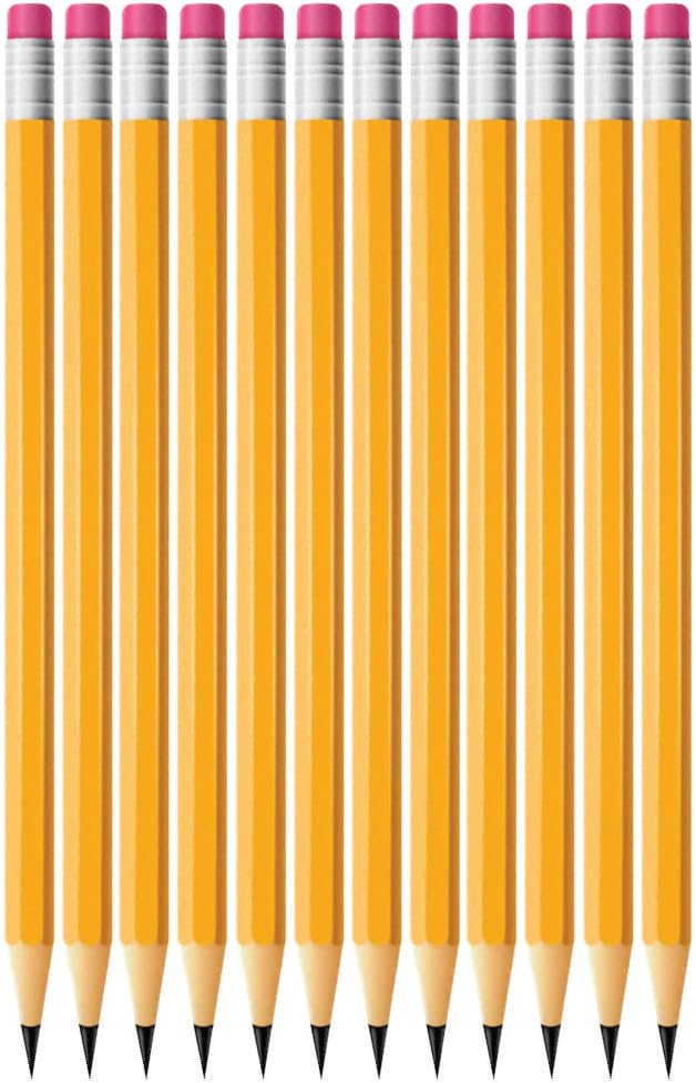 #2 Pencils, Pre-Sharpened, 12 Pencils Per Box, School Tests, Office And Home Use, Works On Index Cards - style: Pencils #2