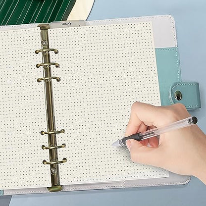 Harphia A5 Dot Planner Inserts, Spiral Notebook Refills, 6 Ring Binder Paper, Dotted Paper for Filofax (A5 5.59 x 8.27 inches, Dotmatrix) - color: Dot Paper, size: A5