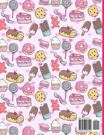 Primary Composition Notebook Grades K-2: Story Journal with Dotted Midline and Picture Drawing Space - Cute Sweets Composition Notebook For Kids - 120 Story Pages (Cute Composition Notebook For Kids)