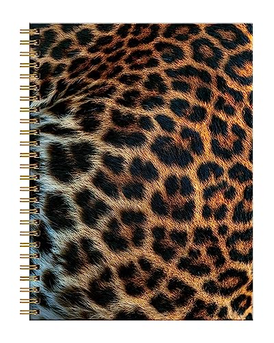 Spiral Journal Notebook for Women,A5 College Ruled Notebooks 6"x 8.4",120 Pages Lined Journal with Premium Thick Paper,Perfect for School Office Home Gifts(Beautiful Leopard Skin) - color: Beautiful Leopard Skin