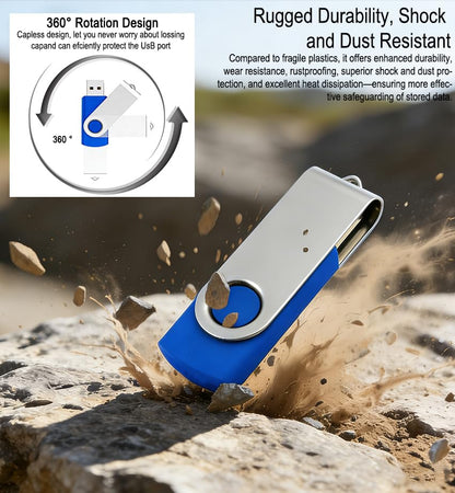 16GB USB Bulk Flash Drives USB 3.0 Flash Drives Bulk USB Drives Bulk Thumb Drive Pack Memory Stick (Blue 1 Pcs)