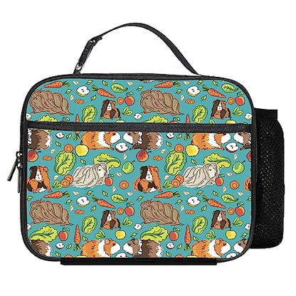 Guinea Pig Lunch Bag Reusable Insulated Lunch Box Keep Food Cooler Thermal Lunch Tote for Women Men - color: Guinea pig