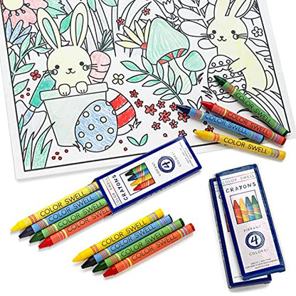 Color Swell Bulk Crayons, 4 Crayon Colors Per Pack, 50 Packs (200 Total) - size: 1 Count (Pack of 200)