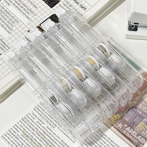 5 Pack White Correction Tape Pen Pull Out Tape for School Supplies