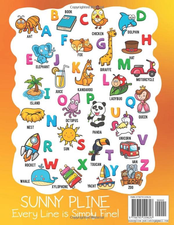 English Letters Tracing Workbook for Preschoolers and Kids in Kindergarten: ABC Handwriting Practice Papers with Lot of Exercises for Boys and Girls Age 3 - 5 Years (Perfecto Calligraphy)