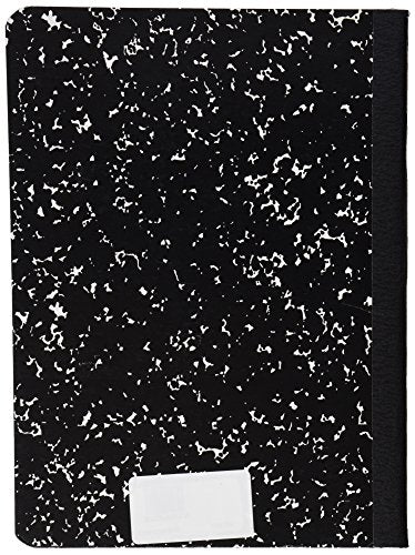 School Smart Hard Cover Composition Book, Unruled, 9-3/4 x 7-1/2 Inches, 100 Sheets (Pack of 3) - size: 1 Count (Pack of 3)