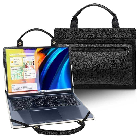 Laptop Case Cover for ASUS Chromebook Plus CX34 CX3402 CX3402CBA-DH566-GR with Portable Bag with Bag Handle,Black - color: Black